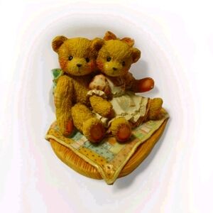 🐻Cherished Teddies Nathaniel and Nellie (950513) 1991 Vintage Reg #e4/968 EUC
